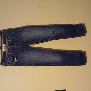 Hollister Women's Dark Blue Skinny Jeans Size 3